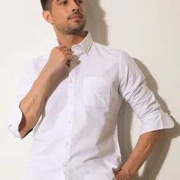 RARE RABBIT Men Auxfo Slim Fit Opaque Cotton Shirt-picture-15