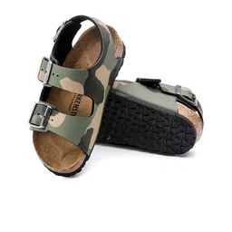 Birkenstock Boys Khaki Milano Narrow Width Comfort Sandals image 5