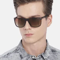 Nautica Men Brown Square Sunglasses with UV Protected Lens 2022P C3 image 4