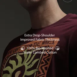 Stormborn Men Printed Drop-Shoulder Sleeves T-shirt image 2