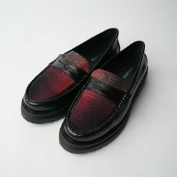 Theater Apparel Women Textured Round Toe Loafers image 1