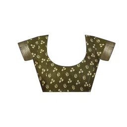 KALINI Bandhani Print Zari Pure Georgette Bandhani Saree image 4