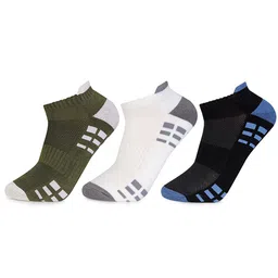 Bonjour Men Pack Of 3 Assorted Patterned Bamboo Ankle Length Socks image 2