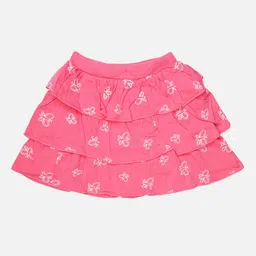 Bodycare Kids Girls Conversational Printed Flared Knee-Length Skirt image 2