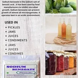 jamboree!!! JAMBOREE Sodium Benzoate - Helps To Preserve Food, 800g Food Grade Sodium Benzoate Powder 800g image 4