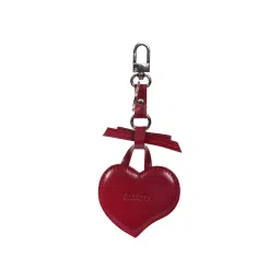 Sassora Genuine Leather Heart Shape Women Red Key Case (S) image 2