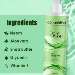COROnation Herbal Set of 2 Neem Active Nourishing Body Wash with Shea Butter - 250 ml each image 4