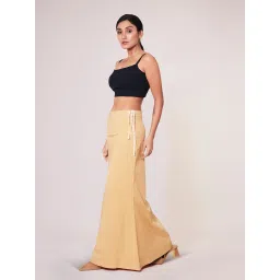 I AM BY DOLLYJAIN Women Beige Lycra Solid D'Coat image 2