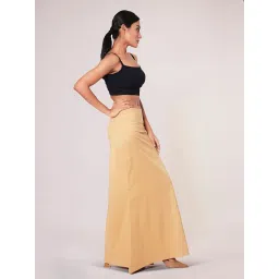 I AM BY DOLLYJAIN Women Beige Lycra Solid D'Coat image 3