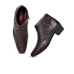 Bxxy Men Textured Height Increasing Regular Boots image 5