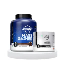 Avvatar Mass Gainer 2kg | Belgian Chocolate + Avvatar Creatine Unflavoured 100gm-image-28