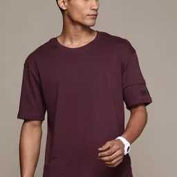 The Roadster Lifestyle Co. Drop-Shoulder Sleeves Cotton Oversized T-shirt-picture-34