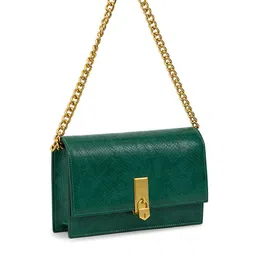 MIRAGGIO Snakeskin Textured Shoulder Bag image 5