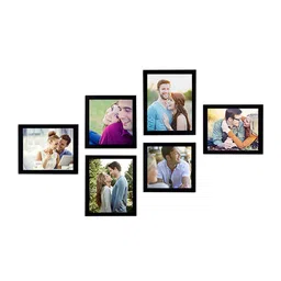 Art Street Black Solid Set Of 6 Wall Photo Frames image 3