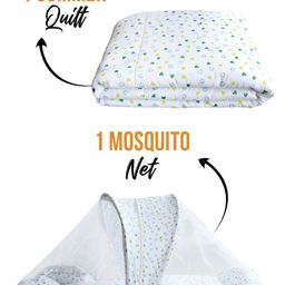 Moms Home Kids Organic Cotton Mosquito Net & Quilt Combo-picture-25