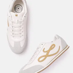 Louis Philippe Sport Men Colourblocked Leather Everyday Sneakers with Brand Logo Detail-picture-1