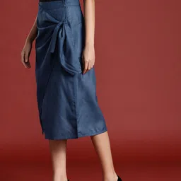 all about you Wrap Tie-Up A-Line Skirt image 2