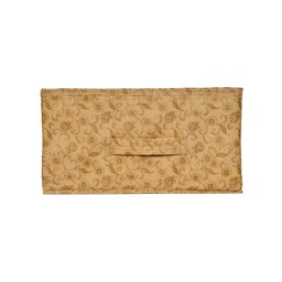 Kuber Industries Unisex Beige Set of 3 Metalic Floral Print Non-Woven Drawer Storage And Cloth Organiser image 5