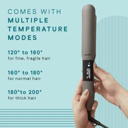 WINSTON Hair Straightener with Titanium Ceramic Plates, Adjustable Temperature Auto Shut-Off, Digital Display, All Hair Type - 1 Year Warranty image 2