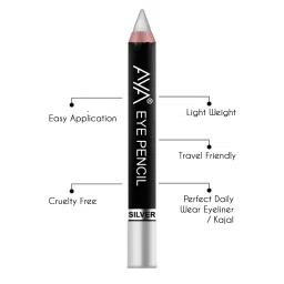 AYA Eye Pencil For Kajal/Eyeliner - Silver image 2