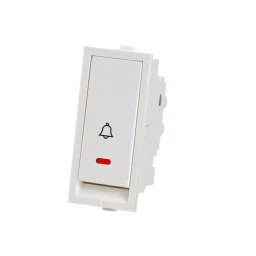 RAPID Flera Bell Push Switch With Indicator 1 Module 6 Amp White, R-2085 (Pack of 20)-picture-14