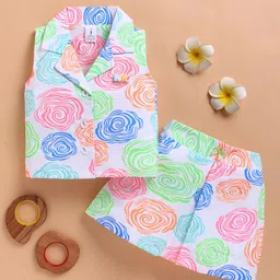KIDZELLO Girls Printed Shirt with Shorts-picture-28