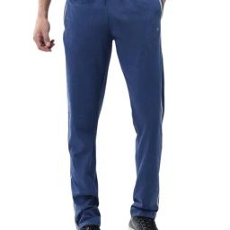 Monte Carlo Blue Solid Regular Fit Trackpants-picture-18