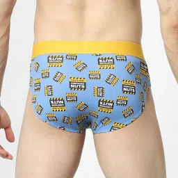 Jack & Jones Sky Blue Printed Briefs image 2