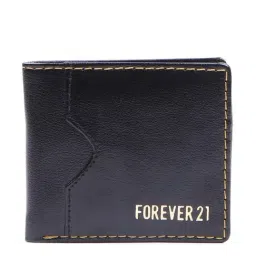Forever 21 Black Casual PU Bi-Fold Wallet for Men-image-81