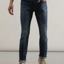 Lee Travis Blue Slim Fit Lightly Washed Jeans-picture-30