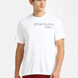 Reebok White Round Neck T-Shirt-image-3