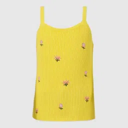 KIDS ONLY Yellow Embroidered Top-picture-38