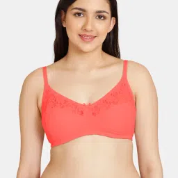 Rosaline by Zivame Pink Wireless Non Padded T-Shirt Bra-picture-14