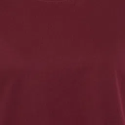 Clovia Maroon Cotton Crop Tee image 5