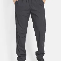 Octave Black Regular Fit Trackpants image 1