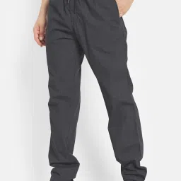 Octave Black Regular Fit Trackpants image 3