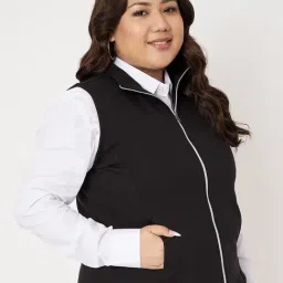 BRINNS Black Solid Casual Jacket image 3