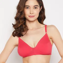 Clovia Dark Pink Full Coverage Non-Wired Everyday Bra image 1