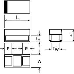 Vishay Tantalum Capacitor Surface Mount 20 V DC 33 µF Capacitance, 293D336X9020C2TE3 (Pack of 10) image 2