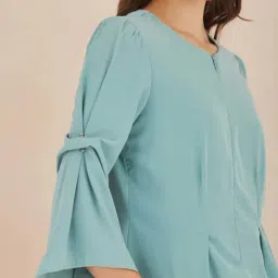 Latin Quarters Green Regular Fit Top image 4