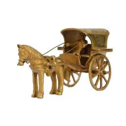 eCraftIndia Metal Showpiece of Chariot image 2