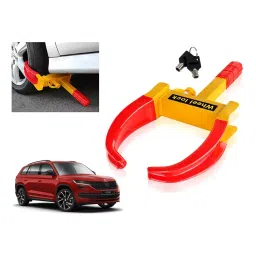 Auto Pearl Claw Type Anti Theft Wheel Clamp Lock for Skoda Kodiaq 2.0 TDI Style (2016-2021)-image-68