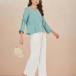 Latin Quarters Green Regular Fit Top image 5