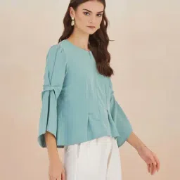 Latin Quarters Green Regular Fit Top image 3