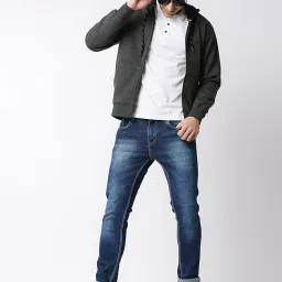Dragon Hill Dark Grey Full Sleeves Hooded Sweatshirt image 5