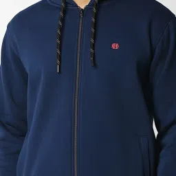 Dragon Hill Indigo Full Sleeves Hooded Sweatshirt image 4