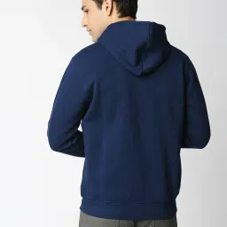 Dragon Hill Indigo Full Sleeves Hooded Sweatshirt image 2