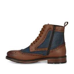 Delize Men's Tan Brogue Boots image 3