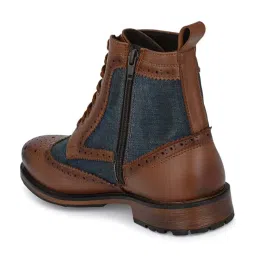 Delize Men's Tan Brogue Boots image 4