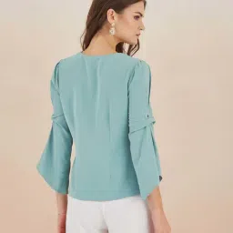 Latin Quarters Green Regular Fit Top image 2